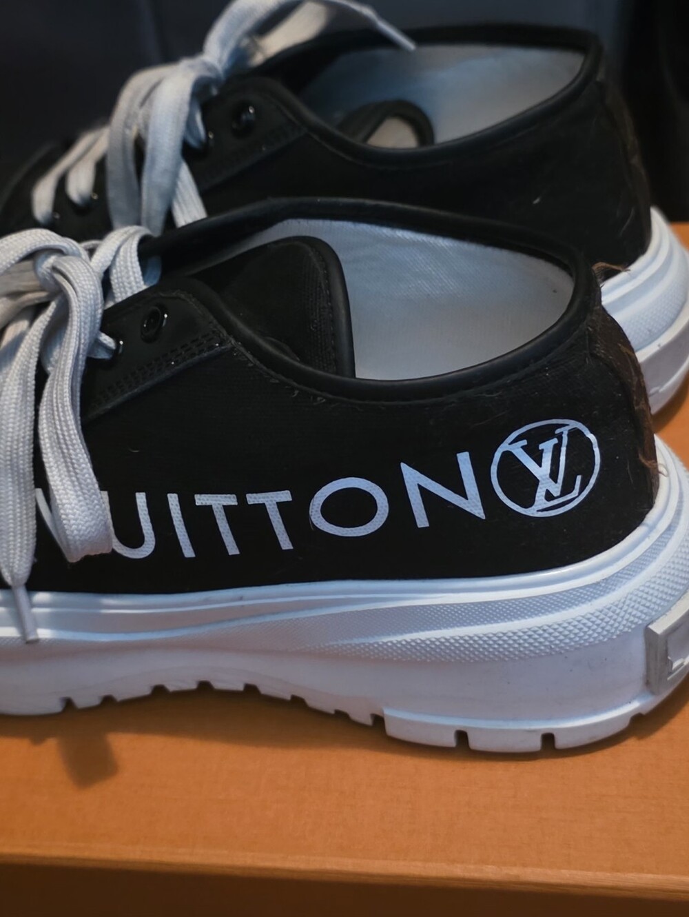 Louis Vuitton Black and White Low-Top Sneaker